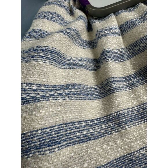 Line & Dot Kelly Mini Mini Dress in Sky Striped Size L Open Back Sexy Chic - Picture 7 of 12